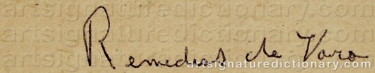 Signature by Remedios VARO