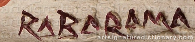 Authentic signature by Paola ‘Rabarama’ EPIFANI on Sculpture artwork