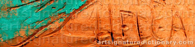 Signature by Helga HENSCHEN