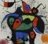 Close-up details showing Joan MIRO signature forgery characteristics
