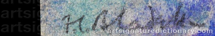 Signature by Francis Campbell Boileau CADELL