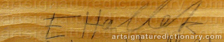 Signature by Enno HALLEK