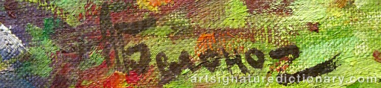 Signature by Anatoli BELONOG