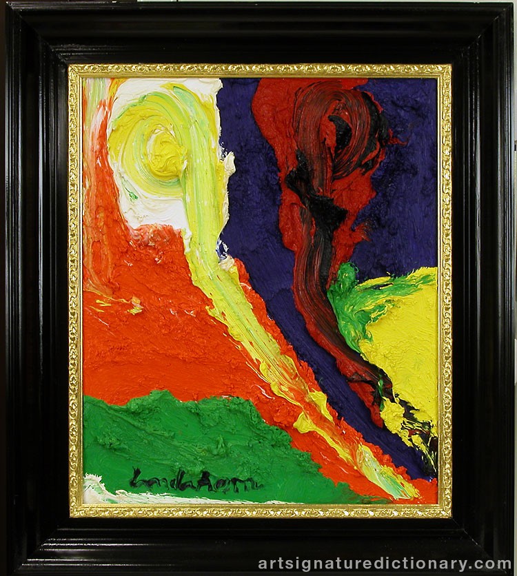 Close-up details showing Bengt LINDSTRÖM signature forgery characteristics