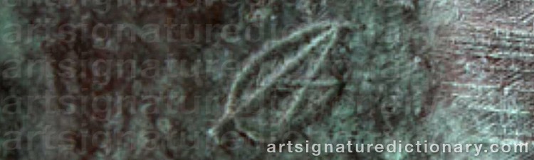 Authentic signature by Agneta GYNNING on Sculpture artwork