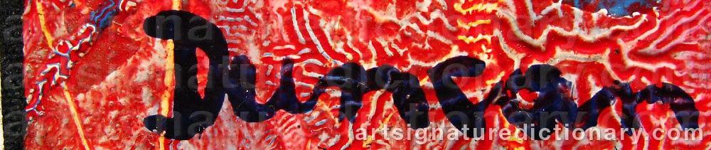Authentic signature by Joseph DUNCAN on artwork
