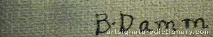 Signature by Bertil DAMM