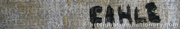 Signature by Gustaf Adolf FAHLE