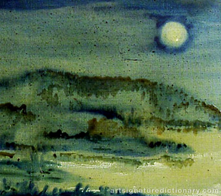 Close-up details showing Zoran Antonio MUSIC signature forgery characteristics