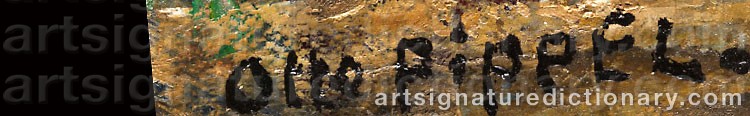 Authentic signature by Otto Eduard PIPPEL on Painting/Watercolour artwork