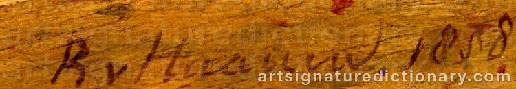 Authentic signature by Remigius Adrianus Van HAANEN on Painting/Watercolour artwork