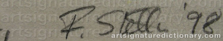 Signature by Frank STELLA