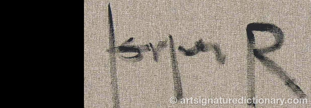 Authentic signature by Jørgen ROSENGAARD on  artwork