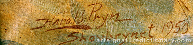Signature by Harald PRYN