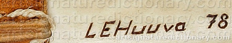 Signature by Lars-Erik (Sami Artist) HUUVA