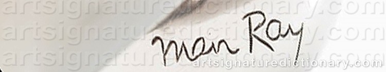 Signature by Man RAY