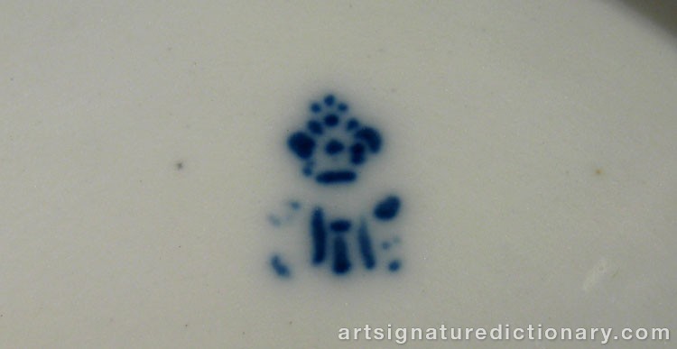 Close-up details showing N. ‘Porcelain Manufacture, St. Petersburg’ KORNILOV signature forgery characteristics