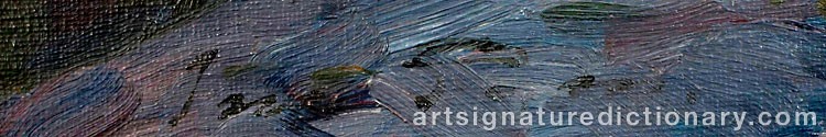 Authentic signature by Ina SJÖSTRÖM on Painting/Watercolour artwork