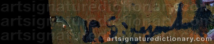 Authentic signature by Nikolas SINEZOUBOFF on Painting/Watercolour artwork