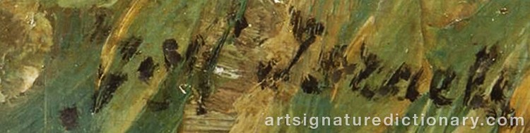 Authentic signature by Josef ISRAELS on Painting/Watercolour artwork