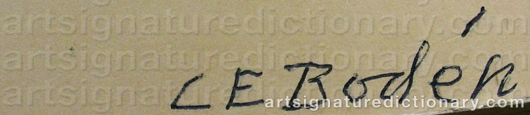 Signature by Carl Eric BODÉN