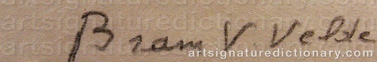 Signature by Bram Van VELDE