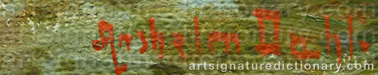 Signature by Anshelm DAHL