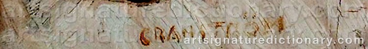 Authentic signature by Gösta GRANSTRÖM on  artwork