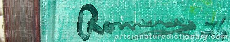 Authentic signature by Edlef Ter Haar ROMENY on  artwork