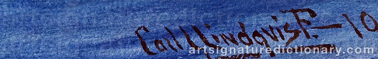 Signature by Carl L. LINDQVIST