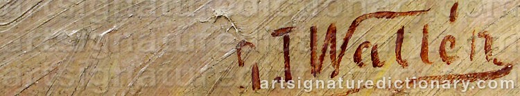 Signature by Gustaf Theodor WALLÉN