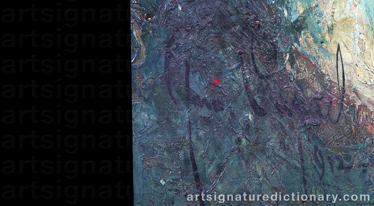 Authentic signature by John Harmon CASSEL on  artwork