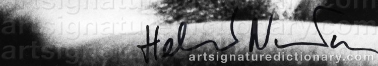 Signature by Helmut NEWTON