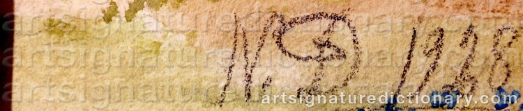Signature by Nils Von DARDEL