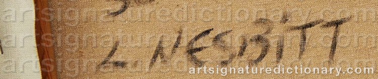 Signature by Lowell NESBITT