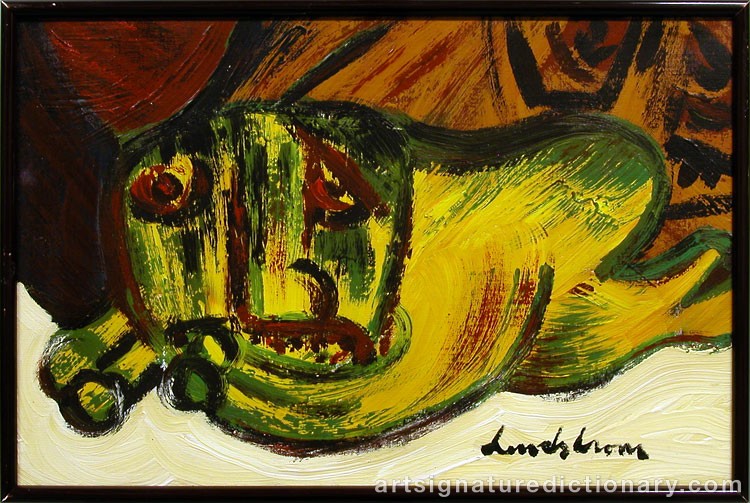 Close-up details showing Bengt LINDSTRÖM signature forgery characteristics