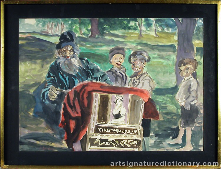 Close-up details showing Jacques ZUCKER signature forgery characteristics