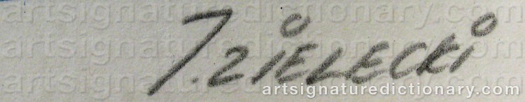 Signature by Jan ZIELECKI