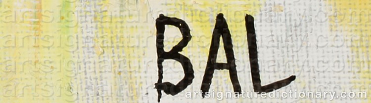 Signature by Bengt Arne ‘Bal’ LINDEROS