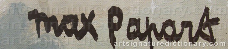 Signature by Max PAPART