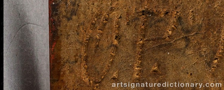 Authentic signature by Jemt Olov PERSON on Sculpture artwork