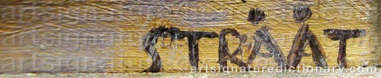 Signature by Hjalmar STRÅÅT