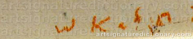 Authentic signature by Wolf KAHN on Painting/Watercolour artwork