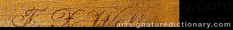 Signature by Franz Xaver WOLF