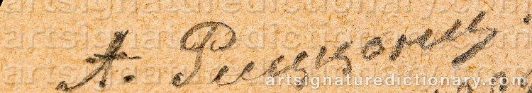 Signature by Alexander Antonovich RIZZONI