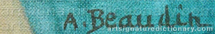 Signature by Andre BEAUDIN