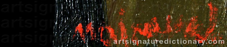 Authentic signature by Zvi MAIROVICH on  artwork