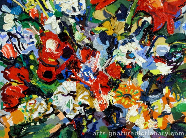 Close-up details showing Albin AMELIN signature forgery characteristics