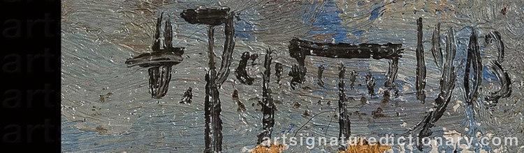 Signature by Fyodor Ivanovich RERBERG