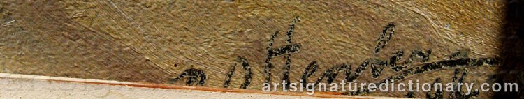 Authentic signature by Boris OTTENBERG on Painting/Watercolour artwork